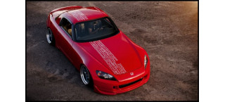 Plakat Honda S2000 Red A2